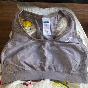 GYMSHARK MAUVE SPORTS BRA SIZE M